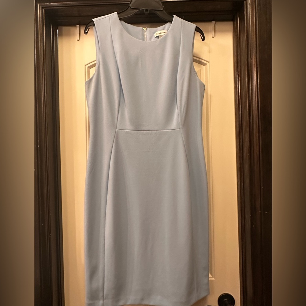 Calvin Klein Sky Blue Midi Dress